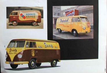 Volkswagen T1 Transporter Modelprogram 1958  "Advertisingprinting" Carbrochure (0911)
